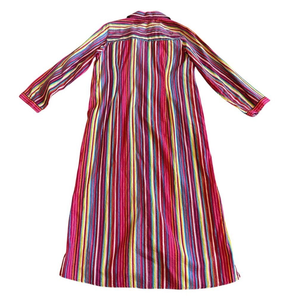 Soft Surroundings Colorful Stripe Button-Down Shi… - image 7